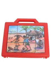 Vorschaubild 2 von Würfelpuzzle Kinder der Welt 12 Würfel 6 Motive ab 4 Jahre im Koffer