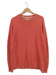 Vorschaubild 1 von Herren Pullover Melange Rot Gr. 52 XL Baumwolle Casual