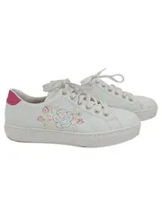 Vorschaubild 1 von Damen Sneaker low Gr. 39 Weiß mit Blumenmuster Stickerei