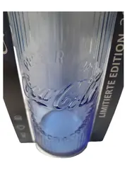 Vorschaubild 3 von Retro Trinkglas Property of Company Logo Blau 14cm Limitierte Edition
