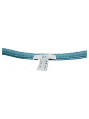 Vorschaubild 4 von Damen Langarmshirt V-Ausschnitt Türkis Gr. M Bio-Baumwolle