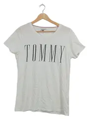 Vorschaubild 1 von Herren T-Shirt Weiß Gr. 50 L Kurzarm Casual Logo Print
