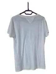Vorschaubild 3 von Herren T-Shirt Weiß Gr. 50 L Kurzarm Casual Logo Print
