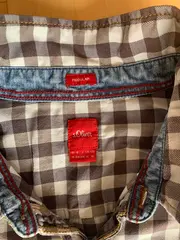 Vorschaubild 3 von Herren Freizeithemd Kariert Braun Weiß Gr. XL