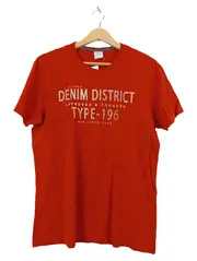 Vorschaubild 1 von Herren T-Shirt Denim District Rot Gr. M Baumwolle Casual