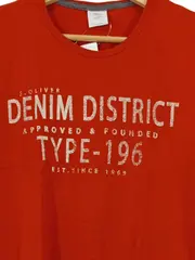 Vorschaubild 3 von Herren T-Shirt Denim District Rot Gr. M Baumwolle Casual