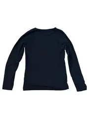 Vorschaubild 3 von Kinder Langarmshirt Logo Print Schwarz Gr. 146 Casual Baumwolle