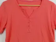 Vorschaubild 4 von Damen T-Shirt Gr. 42/XL Rot Casual Baumwolle