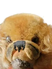 Vorschaubild 2 von Vintage Hund Kuscheltier Pekinese Plüsch Tierfigur Beige 8cm
