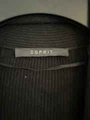 Vorschaubild 4 von Strickjacke Damen Rippstrick Asymmetrisch Schwarz Gr. 36/S