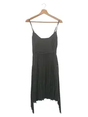 Vorschaubild 2 von festliches Kleid Damen Gr. 36/S Schwarz Plissee Trägerkleid