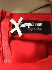 Vorschaubild 2 von Damen Etuikleid Gr. 42 Elegant Rot Beige Businesskleid