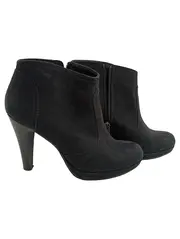 Vorschaubild 1 von Damen Stiefeletten Gr. 38 Schwarz Wildleder High Heels Ankle Boots