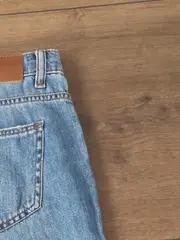 Vorschaubild 3 von Kinder Mom Jeans Hose Gr. 158 Blau Distressed Casual