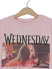 Vorschaubild 2 von Mädchen Pullover Kurzarm Logo Print Rosa Gr. 140 Freizeit Casual