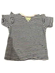 Vorschaubild 2 von Kinder T-Shirt Gr. 92 Blau Weiß Gestreift Marienkäfer