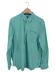 Vorschaubild 1 von Herren Freizeithemd Casual Langarm Türkis Gr. 50/L Baumwolle