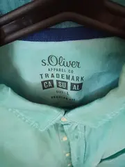 Vorschaubild 6 von Herren Freizeithemd Casual Langarm Türkis Gr. 50/L Baumwolle