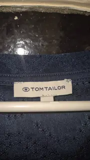 Vorschaubild 5 von Damen Top Shirt Blau Casual Lochmuster Einheitsgröße