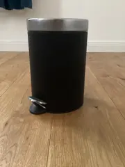 Vorschaubild 2 von KUGGIS Mülleimer Zylinder Schwarz Kunststoff Metall 25cm