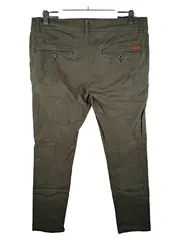 Vorschaubild 2 von Chino Hose Herren W34, L34 Oliv Khaki Slim Fit Stoffhose