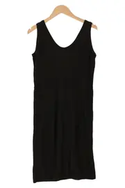 Vorschaubild 2 von Damen Freizeitkleid Gr. 34/XS Schwarz Minimalistisch Viskose