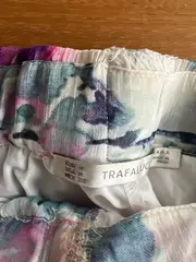 Vorschaubild 2 von A-Linienrock Maxirock Blumenmuster Raffungen Damen Gr. M Mehrfarbig