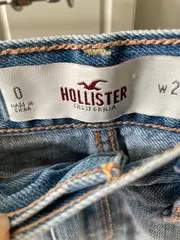 Vorschaubild 5 von Jeansshorts Damen W24 Blau Casual Fransen Logo