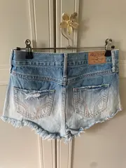 Vorschaubild 7 von Jeansshorts Damen W24 Blau Casual Fransen Logo
