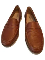 Vorschaubild 4 von Damen Loafer Slipper Leder Braun Gr. 36 Klassisch Slip-On