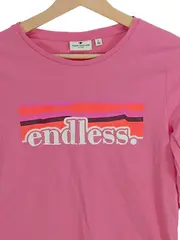 Vorschaubild 3 von Mädchen Langarmshirt Endless Print Rosa Gr. 164 Baumwolle Casual