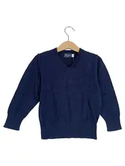 Vorschaubild 1 von Max Kruse Kinder Pullover Gr. 104 Blau Basic Baumwolle V-Ausschnitt