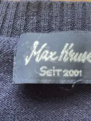 Vorschaubild 5 von Max Kruse Kinder Pullover Gr. 104 Blau Basic Baumwolle V-Ausschnitt