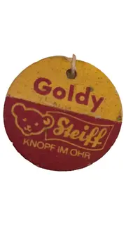 Vorschaubild 2 von Goldy Hamster Plüschtier Vintage Knopf im Ohr