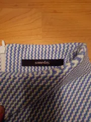 Vorschaubild 3 von Damen Pullover Gr. 40 L Blau Strukturmuster Asymmetrisch