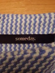 Vorschaubild 4 von Damen Pullover Gr. 40 L Blau Strukturmuster Asymmetrisch