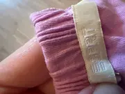 Vorschaubild 4 von Damen Bluse Pink Gr. 38/M Kurzarm Lochmuster Rüschen Baumwolle