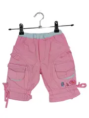 Vorschaubild 1 von Baby Mädchen Shorts Cargo Rosa Gr. 62 Blumenstickerei