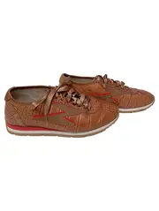 Vorschaubild 1 von Damen Sneaker low Gr. 37 Braun Kroko-Optik Vintage