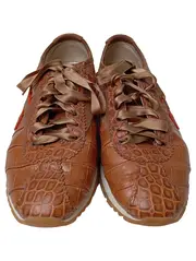 Vorschaubild 2 von Damen Sneaker low Gr. 37 Braun Kroko-Optik Vintage