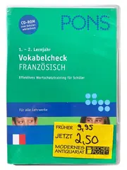 Vorschaubild 1 von PONS Vokabelcheck Französisch Vokabeltrainer 1.-2. Lernjahr Wortschatz CD-ROM