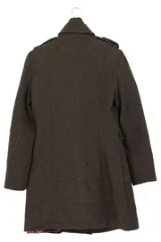 Vorschaubild 2 von Damen Leichter Mantel Gr. 38 Grau Wolle Baumwolle Klassisch Elegant