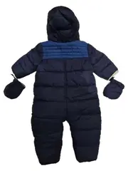 Vorschaubild 3 von Baby Schneeanzug Gr. 74 Blau Kapuze Fäustlinge Winter