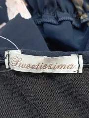 Vorschaubild 3 von Freizeitkleid Damen Blau Blumenmuster Rüschen Midikleid L