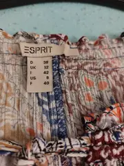 Vorschaubild 2 von Bluse Damen Gr. 38 Paisley Muster Mehrfarbig Boho Sommer