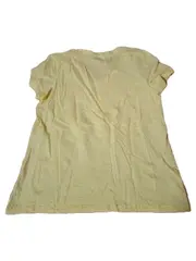 Vorschaubild 2 von Damen T-Shirt Gelb V-Ausschnitt Organic Cotton Gr. L