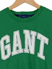 Vorschaubild 2 von T-Shirt Damen Grün Gr. M Logo Print Baumwolle Casual