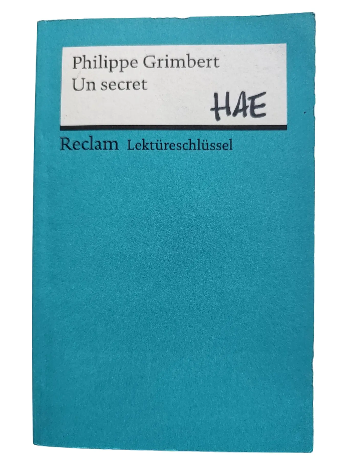 Un secret Philippe Grimbert Französisch lernen Buch Reclam Taschenbuch