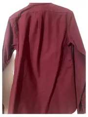 Vorschaubild 4 von Hemd Herren S Slim Fit Langarm Bordeaux Rot Oxford