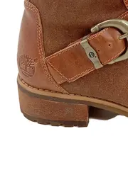 Vorschaubild 3 von Damen Stiefel Leder Braun Gr. 37.5 Schnürstiefel